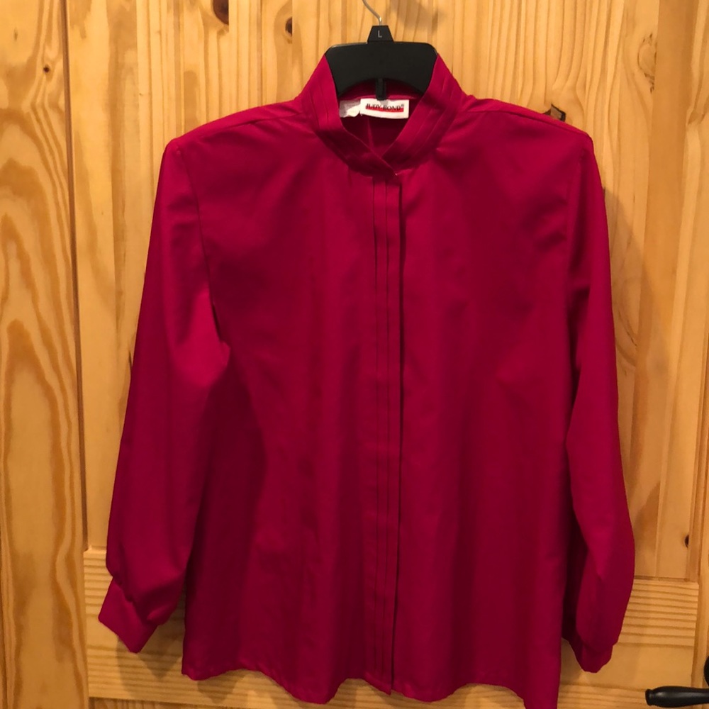 3/$10 Vintage Judy Bond Magenta Blouse